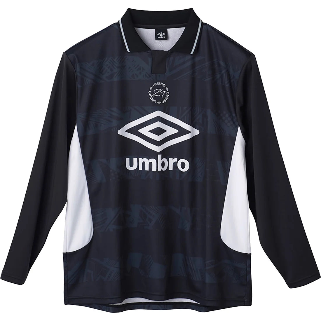 Umbro THE THIRD Graphic Practice Shirt for Men, Sweat-Absorbent, Soccer, Football, Long-Sleeve Shirt
