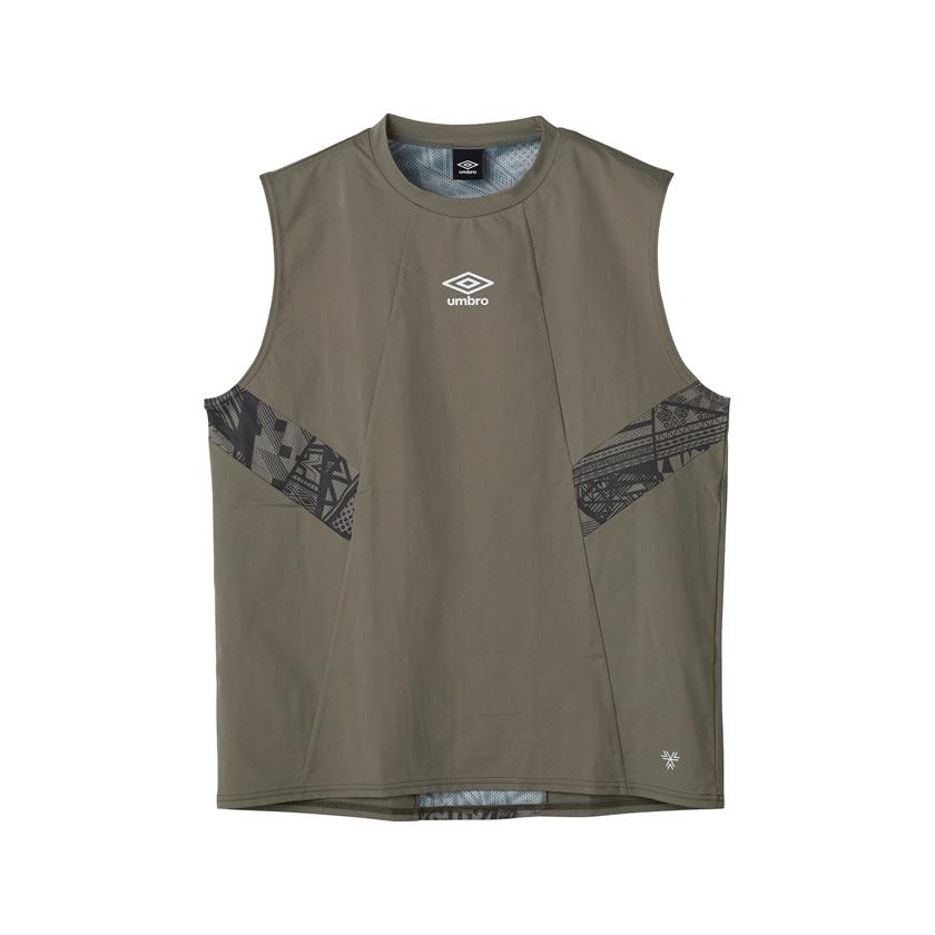 Umbro THE THIRD Mesh Combination Sleeveless Shirt for Adults Soccer Practice Shirt Sleeveless