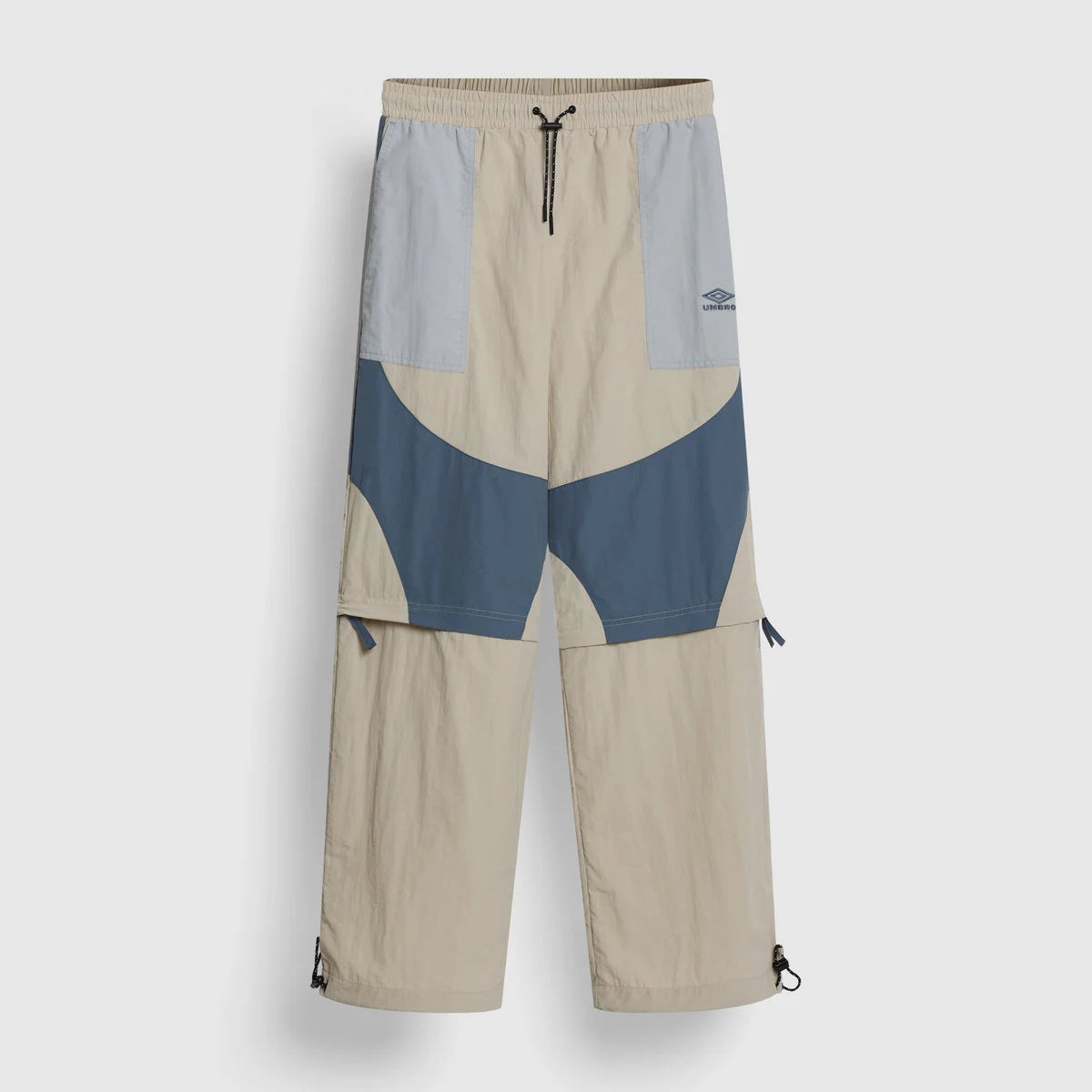 Zip Off Loose Fit Pants - Pelican / Blue Mirage / Pearl Blue