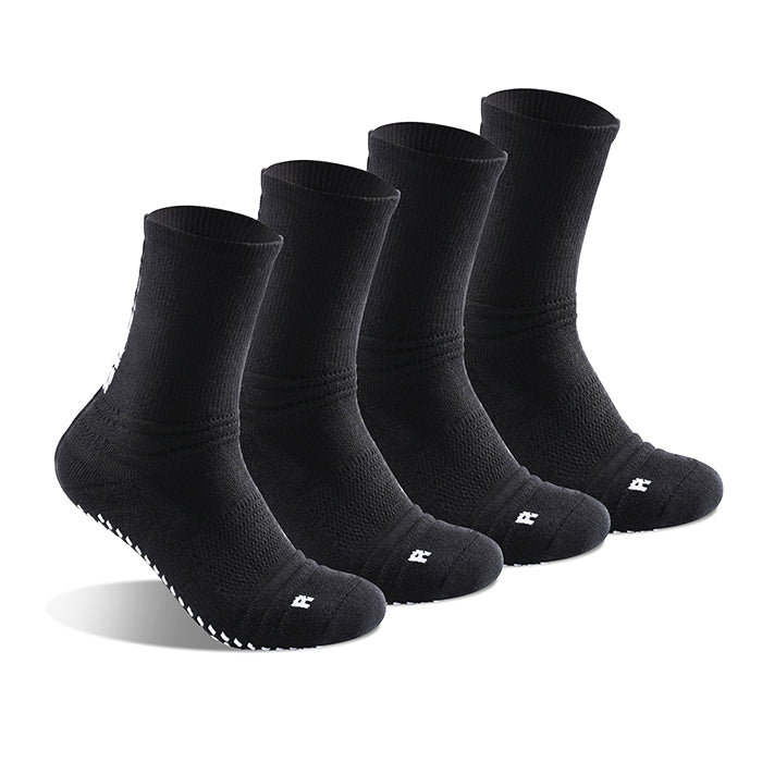 G-ZOX CUSHION GRIP SOCKS - Sports Anti-Slip Socks - 4 Pairs