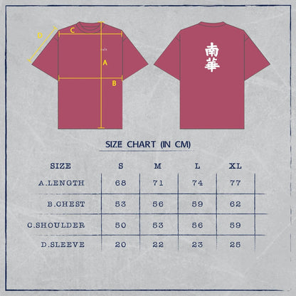 SOUTH CHINA EMBROIDERED CULT TEE - RED
