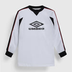 Panelled LS Tee - Brilliant White / Black / Fire Whirl