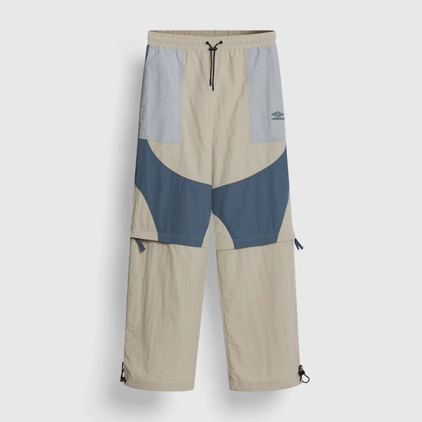 Zip Off Loose Fit Pants - Pelican / Blue Mirage / Pearl Blue